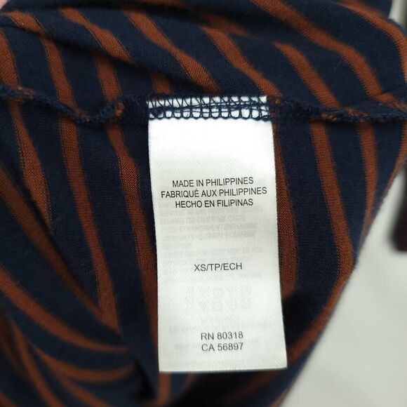 Lucky Brand XS Striped Knit Crew Neck Maxi Dress - Picture 9 of 11